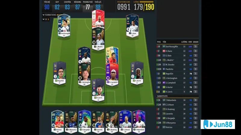 Cầu thủ xác định vị trí trên sân